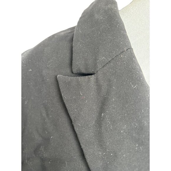 Liz Claiborne Blazer Black Women 18 Fully Lined One Button Notch Collar - Picture 5 of 11
